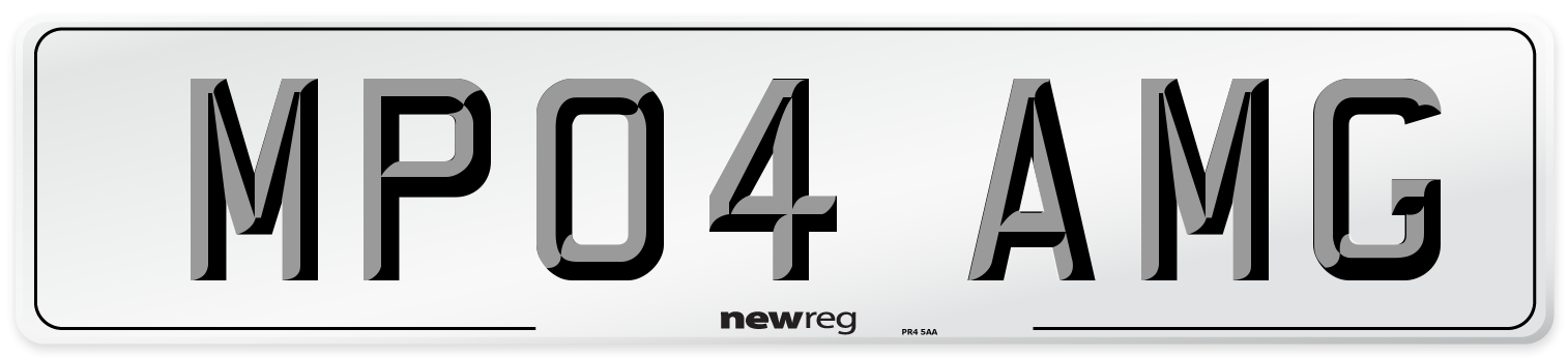 MP04 AMG Number Plate from New Reg
